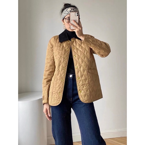 Áo khoác mỏng mùa đông cho nữ thương hiệu Burberry BBR cao cấp