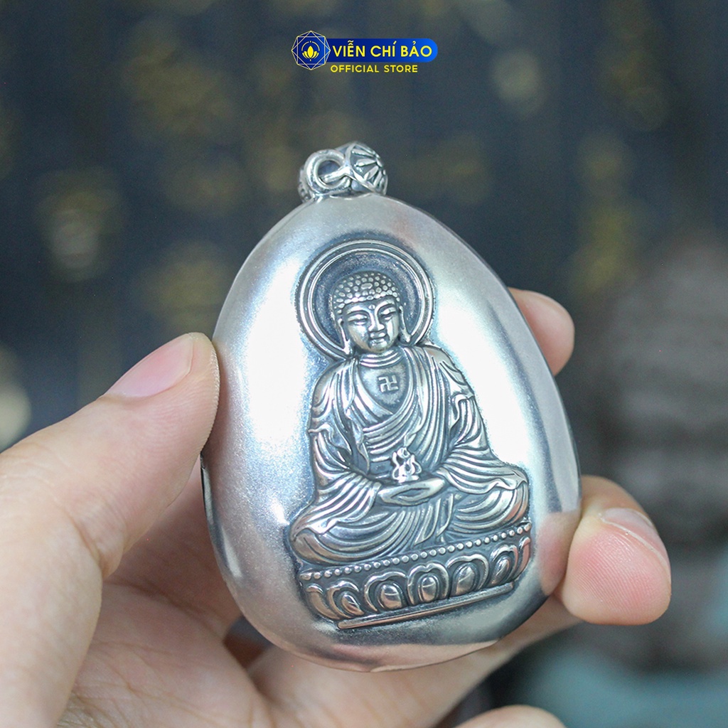 Mặt dây chuyền bạc nam phật bản mệnh chất liệu bạc Thái 925 thời trang phụ kiện trang sức Viễn Chí Bảo M100329 M100327