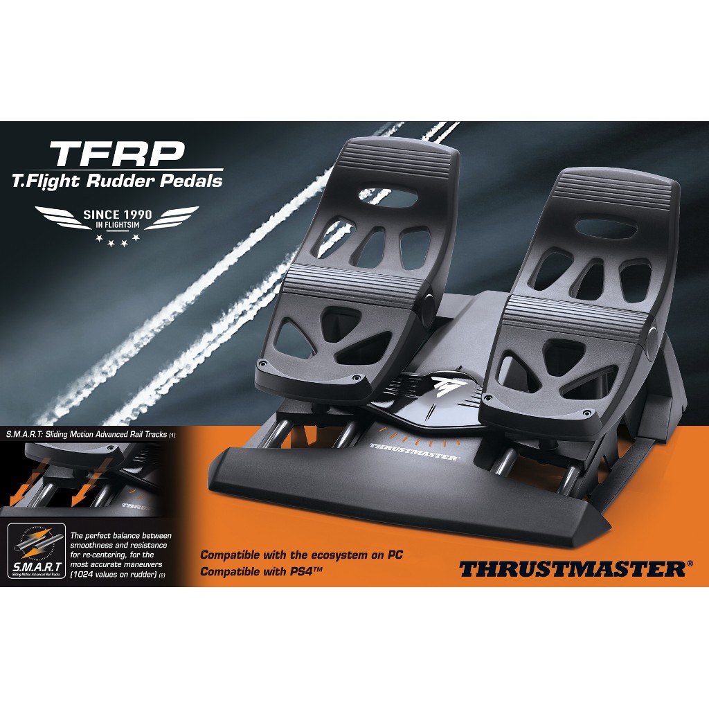 Bàn đạp pedal lái máy bay Thrustmaster TFRP WW RUDDER (hỗ trợ PS4, XBOX Series X/S, One