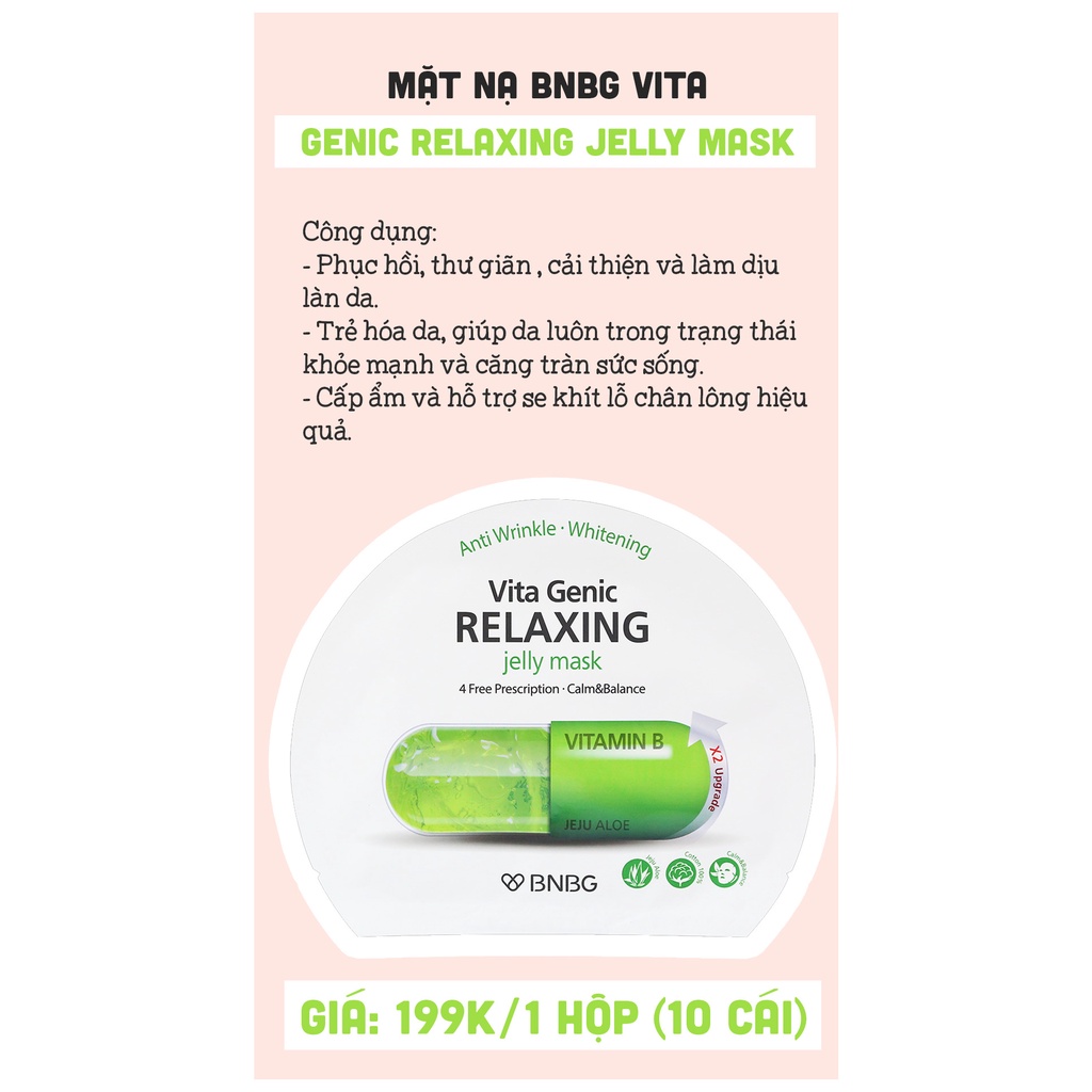 Mặt Nạ Banobagi Chính Hãng Vita Genic Jelly Mask | BigBuy360 - bigbuy360.vn