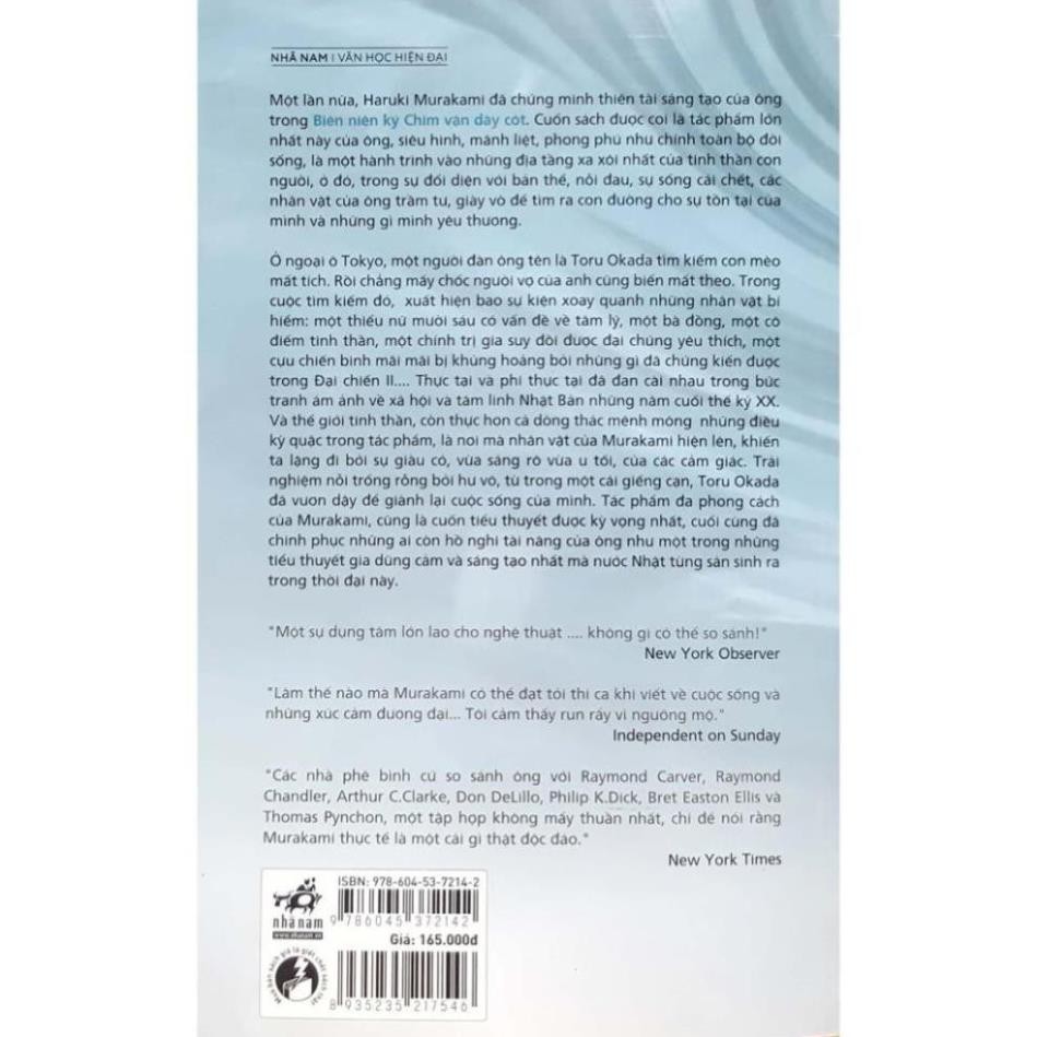 Sách - Biên Niên Ký Chim Vặn Dây Cót (Tái Bản 2020) [Nhã Nam]