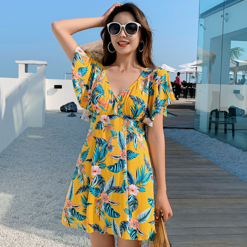 Đồ Bơi Tay Ngắn Hoạ Tiết Hoa Size Xl-3Xl | BigBuy360 - bigbuy360.vn