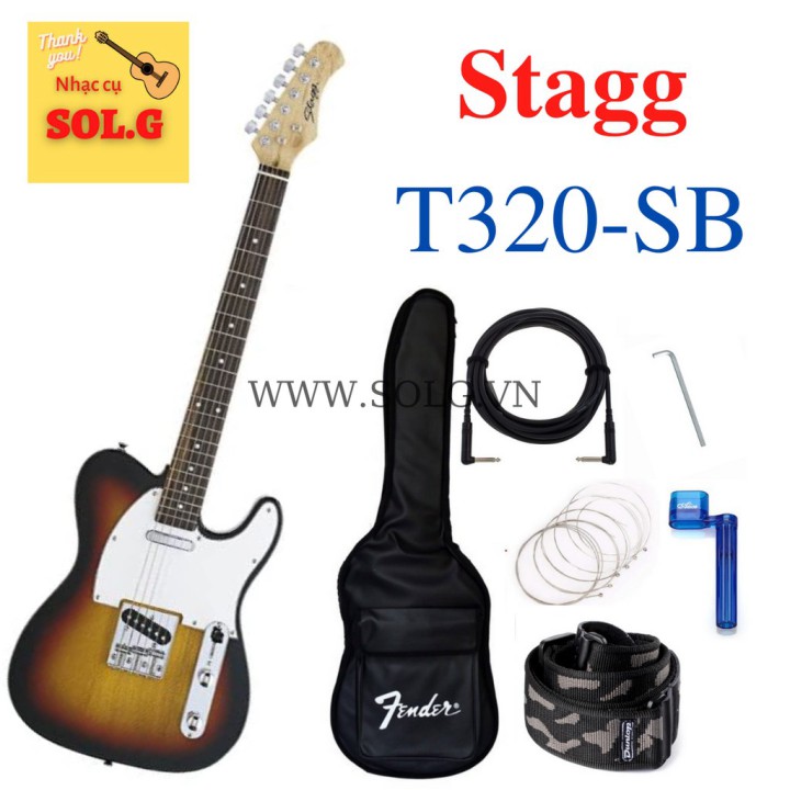 Ghita Điện, Ghita Electric Stagg T320SB (Dáng Telecaster) -  Bỉ -