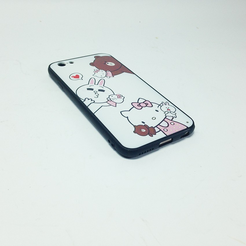 Ốp gấu thỏ dành cho iPhone6/ 6s + tặng 01 miếng dán cường lực