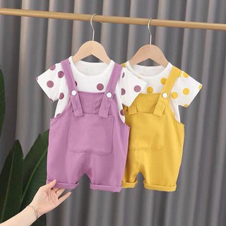 Set yếm + áo bi cho bé