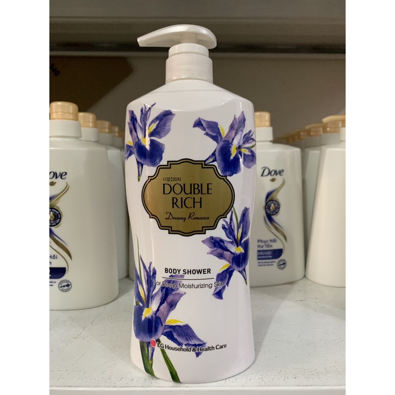 Sữa Tắm Double Rich Hoa lris Huyền Bí 800g