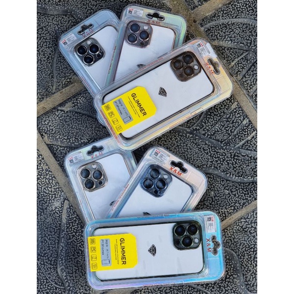 Ốp lưng trong viền màu XM Glimmer cho iPhone 13 , 13 pro , 13 pro max bảo vệ máy