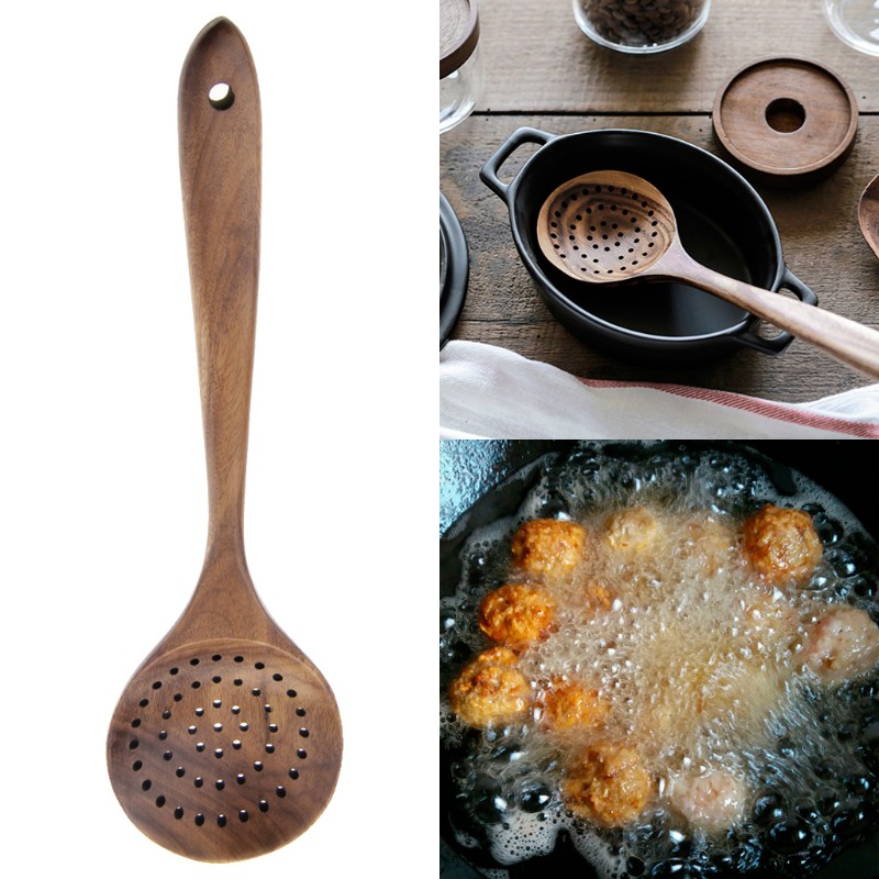 Muôi Múc Canh Cán Dài Bằng Gỗ