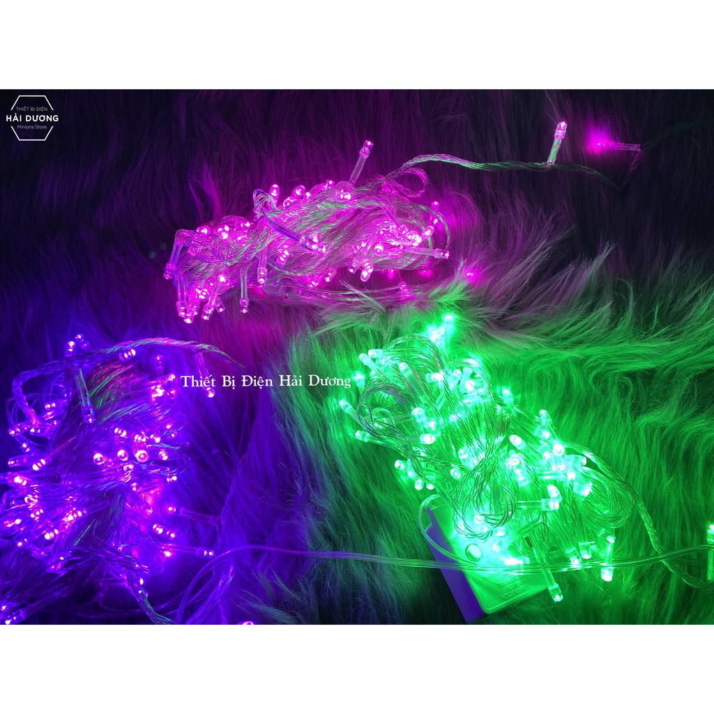 Combo Bộ 5 Dây đèn Led trang trí siêu tiết kiệm điện DL10m (Không nháy và 8 chế độ nháy) - Có đầu nối