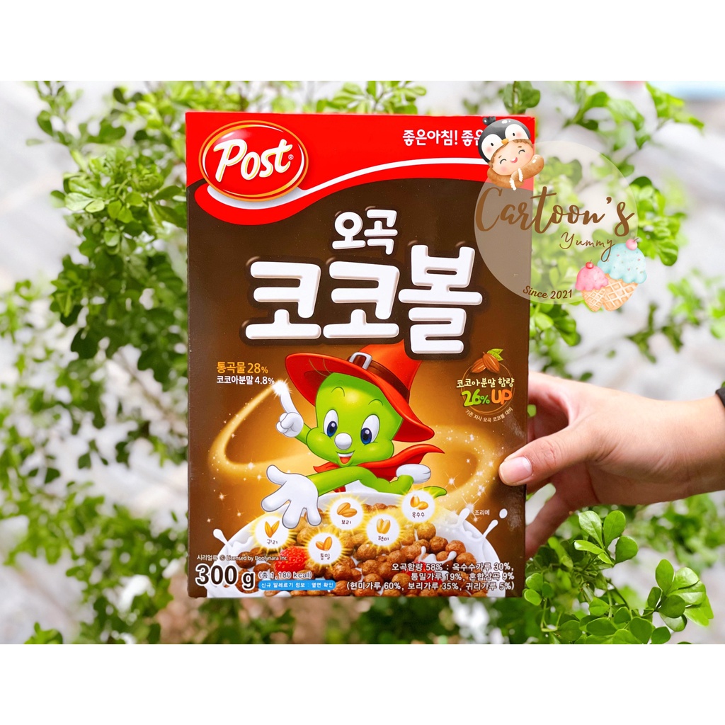 NGŨ CỐC HQ DẠNG HỘP VỊ SOCOLA VÀ DÂU TÂY 300G