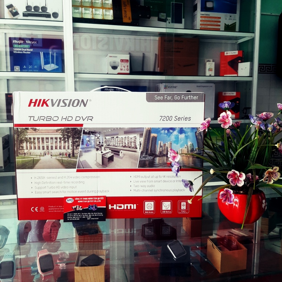 Đầu ghi hình Camera 8 kênh Hikvision DS-7208HGHI-K1 chính hãng