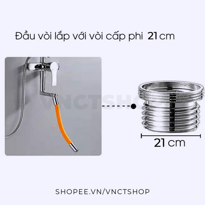 Ống nối dài vòi nước, đầu nối dài vòi nước rửa tay bát chén 30/50cm xoay 360/720 độ uốn cong tiện lợi