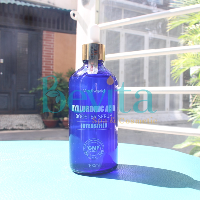Tinh chất cấp ẩm giúp da siêu căng bóng Hyaluronic Acid Booster Serum Mediworld 100ml - Bevita