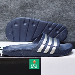 [☘️ADIDAS®☘️]- DÉP ĐÚC DURAMO SLIDES- Xanh đen S/Bạc
