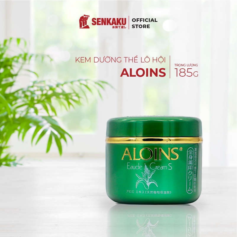 Kem dưỡng Aloins nhật Senkaku trắng da và dưỡng ẩm toàn thân Lô Hội Eaude Cream 185g | BigBuy360 - bigbuy360.vn