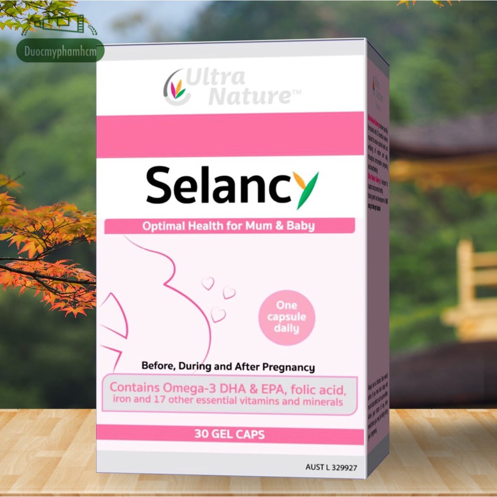 Ultra Nature Selancy - Viên Uống Bổ Bà Bầu - Bổ Sung Vitamin Khoáng Chất Tăng Cường Sức Đề Kháng Cho Phụ Nữ Mang Thai