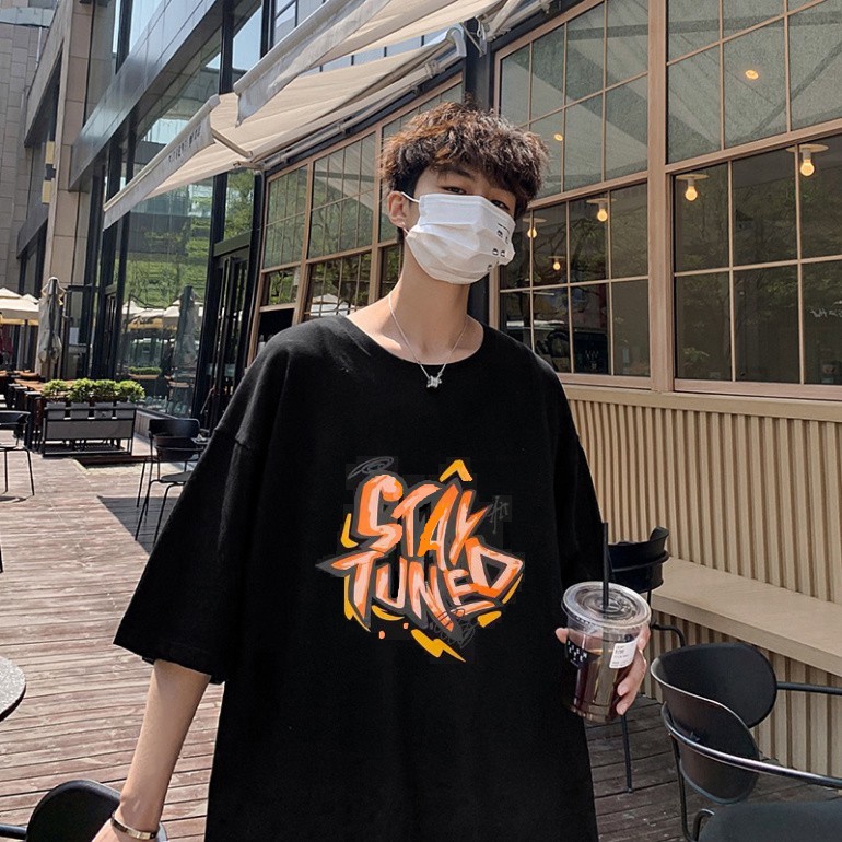 Áo thun nam nữ unisex tay lỡ STAY TUNED, áo phông COTTON tay lỡ unisex form rộng oversize streetwear STD-TREND