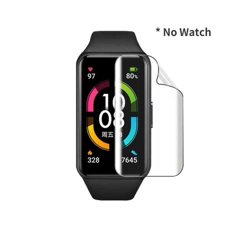 Miếng Dán TPU Mềm Trong Suốt Bảo Vệ Màn Hình Cho HUAWEI Band 7 6 Honor Band 6