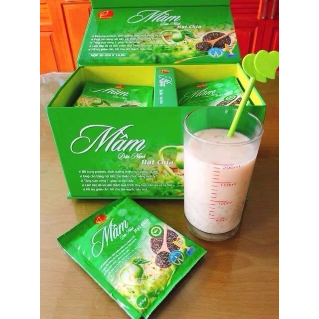 Mầm đậu nành hạt chia