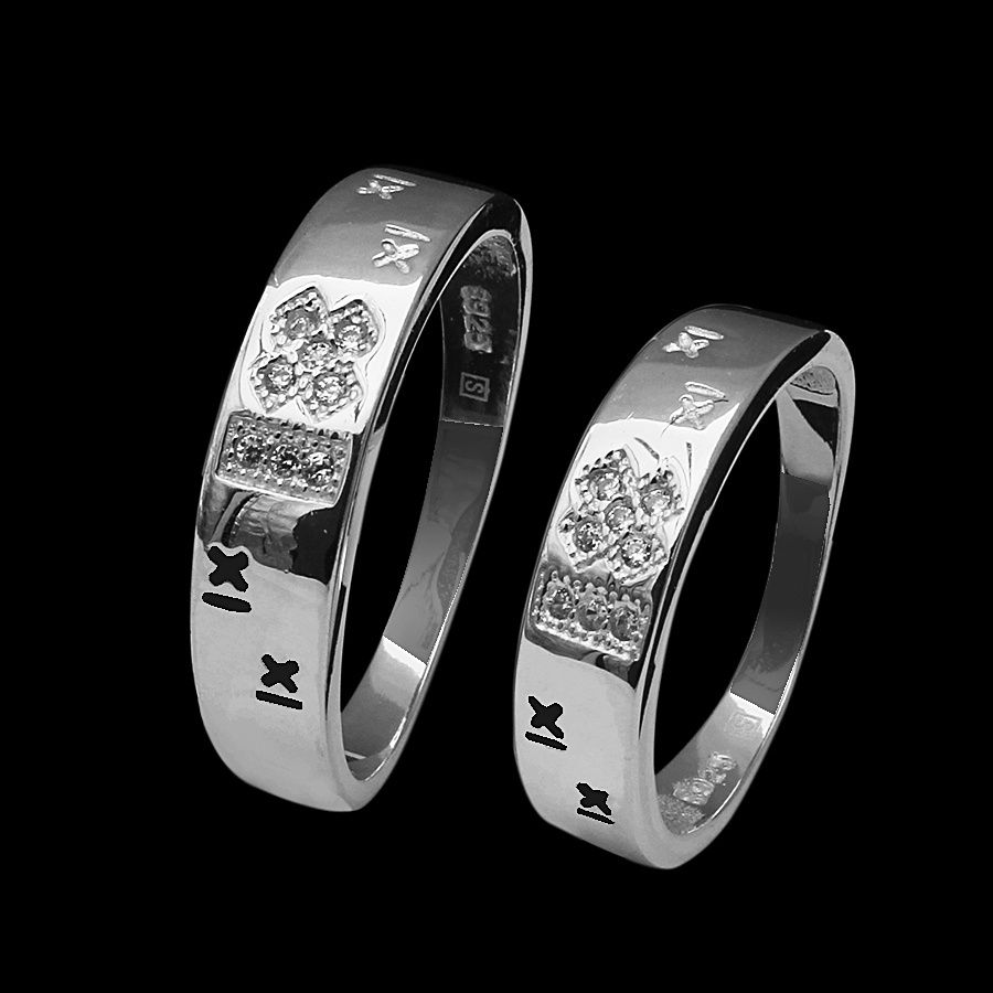 Nhẫn Đôi Bạc - Anh Và Em - BẠC HIỂU MINH NC421