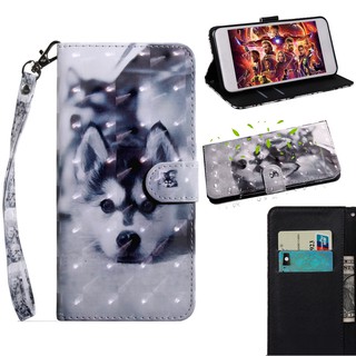 Folio leather phone case for samsung galaxy s8 s9 s10 s20 plus