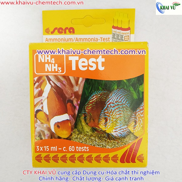 [HÀNG ĐỨC] Bộ test Sera kiểm tra nước NHANH CHÍNH XÁC đo nitrite NO2, phèn sắt Fe, Canxi Ca, Amoni NH3/NH4...