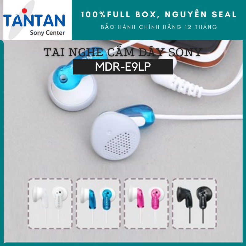 Tai nghe NHÉT TAI Sony MDR-E9LP | FREESHIP | Bộ màng loa 13,5 mm - Dây 1,2 m - Jack cắm 3.5mm - Miếng đệm tai