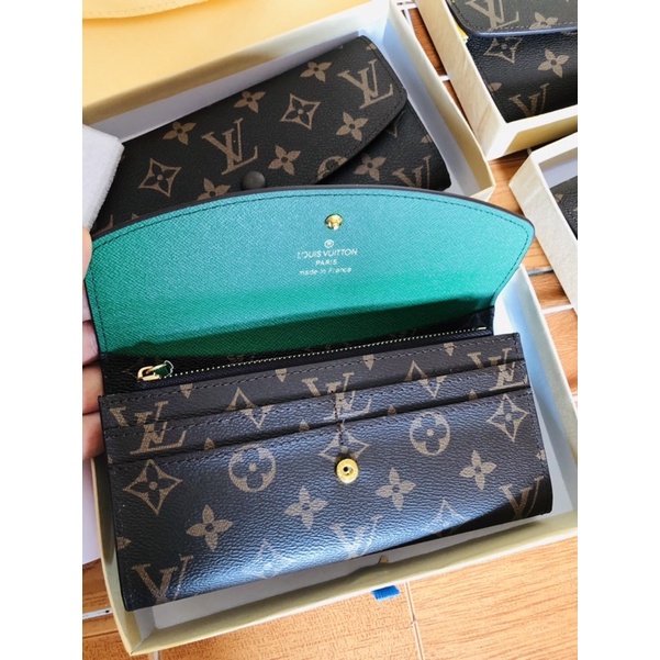 Ví lv dài cúc bấm | ví dài cầm tay nữ lv cao cấp để vừa điện thoại fullbox