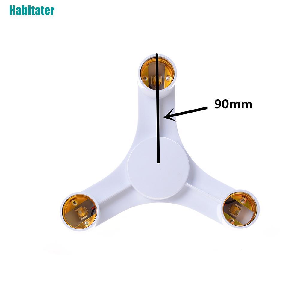 Đui đèn led trắng 3 trong 1 chuyển giắc cắm E27 sang E27