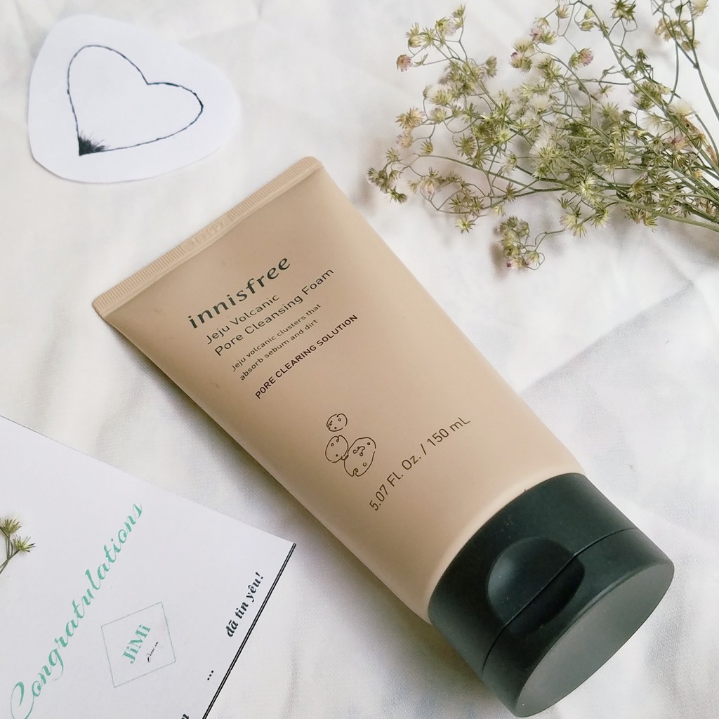 Sữa Rửa Mặt Tẩy Tế Bào Chết Innisfree #Jeju #Volcanic #Pore #Scrub #Foam