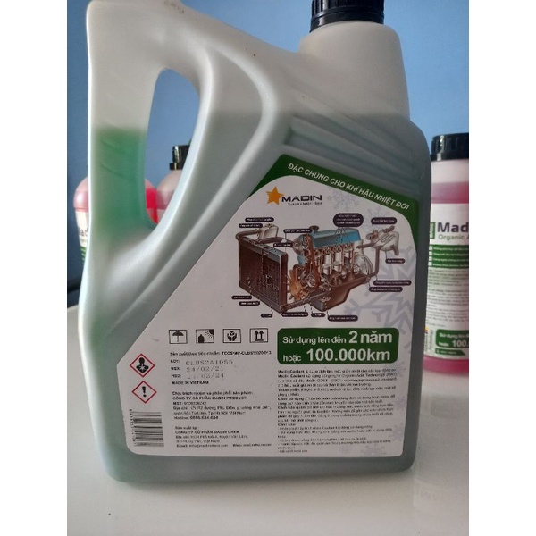 Nước làm mát động cơ can 5lít