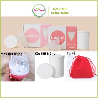 Cốc nguyệt san Lincup kèm máy tiệt trùng +full quà tặng