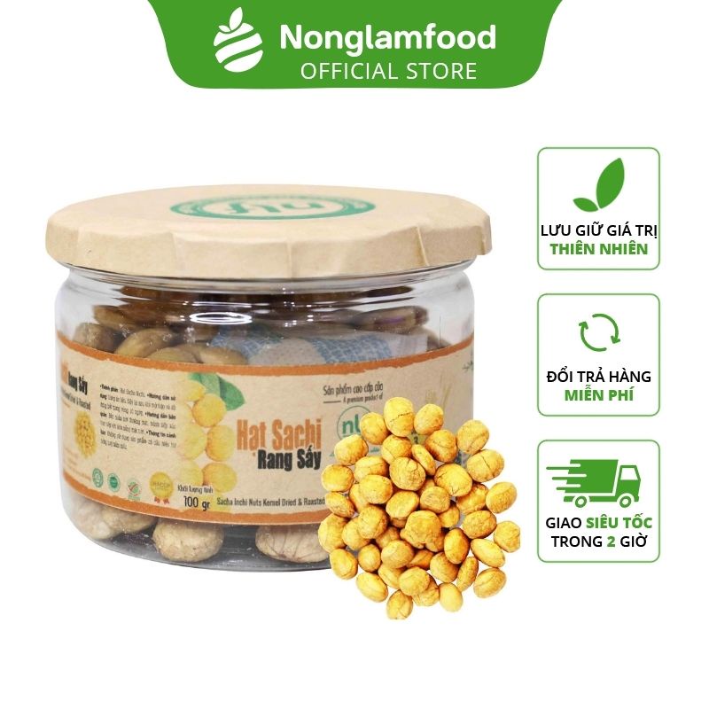 Hạt sachi rang sấy 100g | Healthy Snack | Ăn vặt văn phòng | Ăn vặt tốt cho sức khỏe | Hạt dinh dưỡng