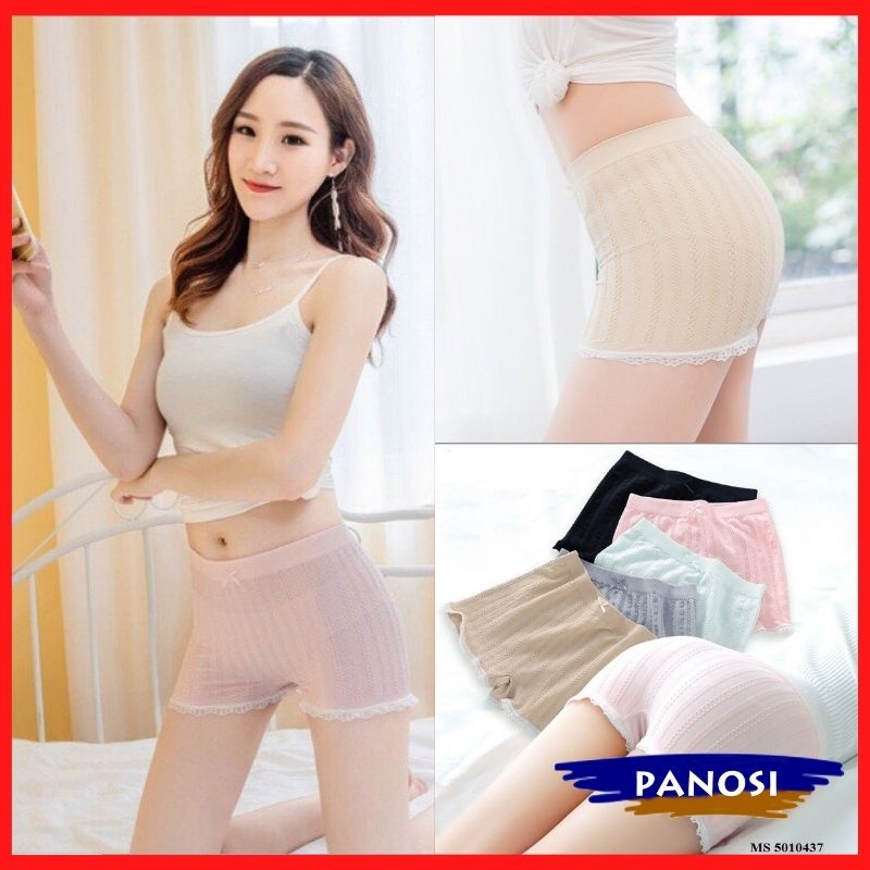 Quần lót váy mặc trong hàng quảng châu co giãn 4 chiều kèm nơ xinh xắn - PANOSI Mã Q626