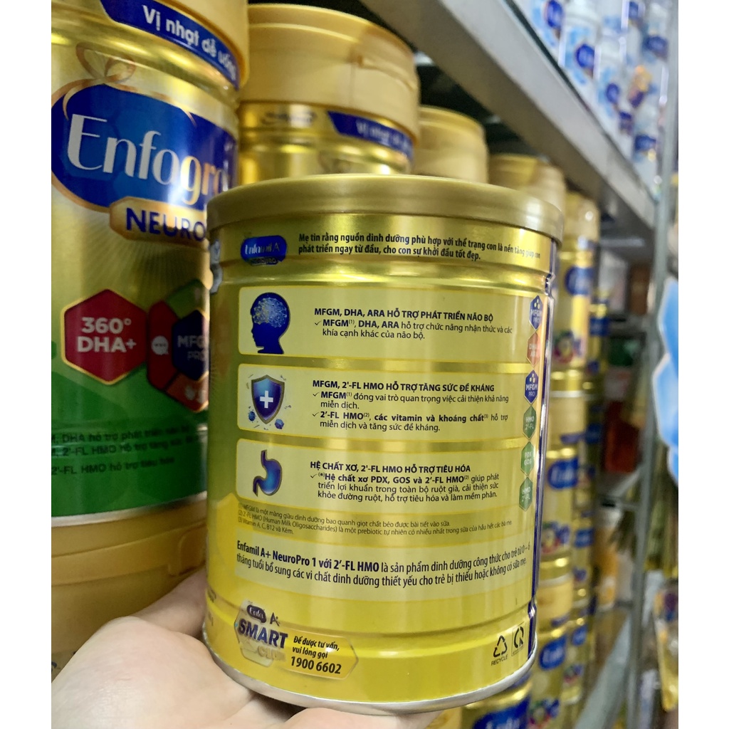 Sữa BỘT Enfamil A+ SỐ 1 830g