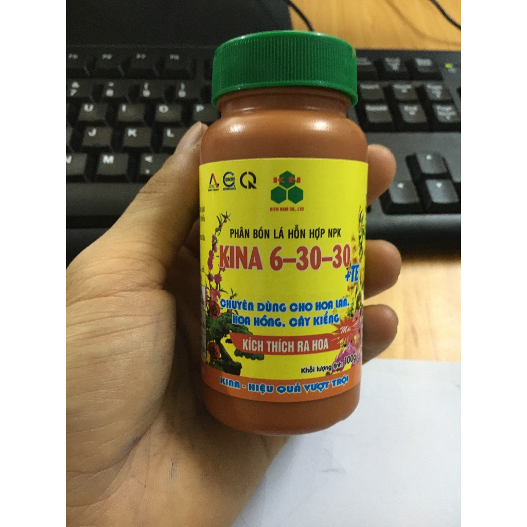 Phân Bón Lá KINA 6-30-30 Chuyên Kích Ra Hoa – 100GR
