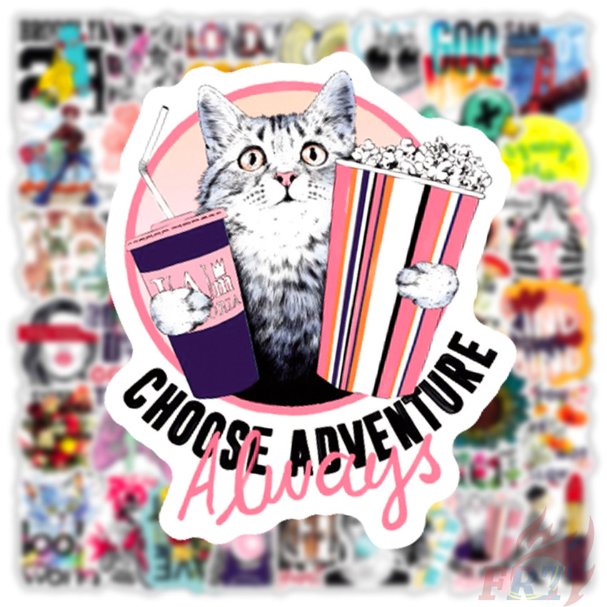 ❉ Pink Modern Tokyo Girl Series 02 Cool Chewing Gum Girls Stickers ❉ 50Pcs/Set DIY Fashion Luggage Laptop Skateboard Doodle Stickers