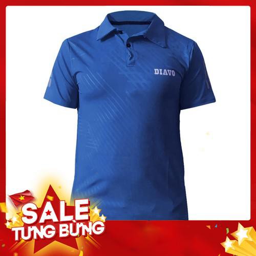 Áo thể thao nam DIAVO ngắn tay cổ bẻ họa tiết sọc chéo phong cách thời trang - Hàng nhập khẩu