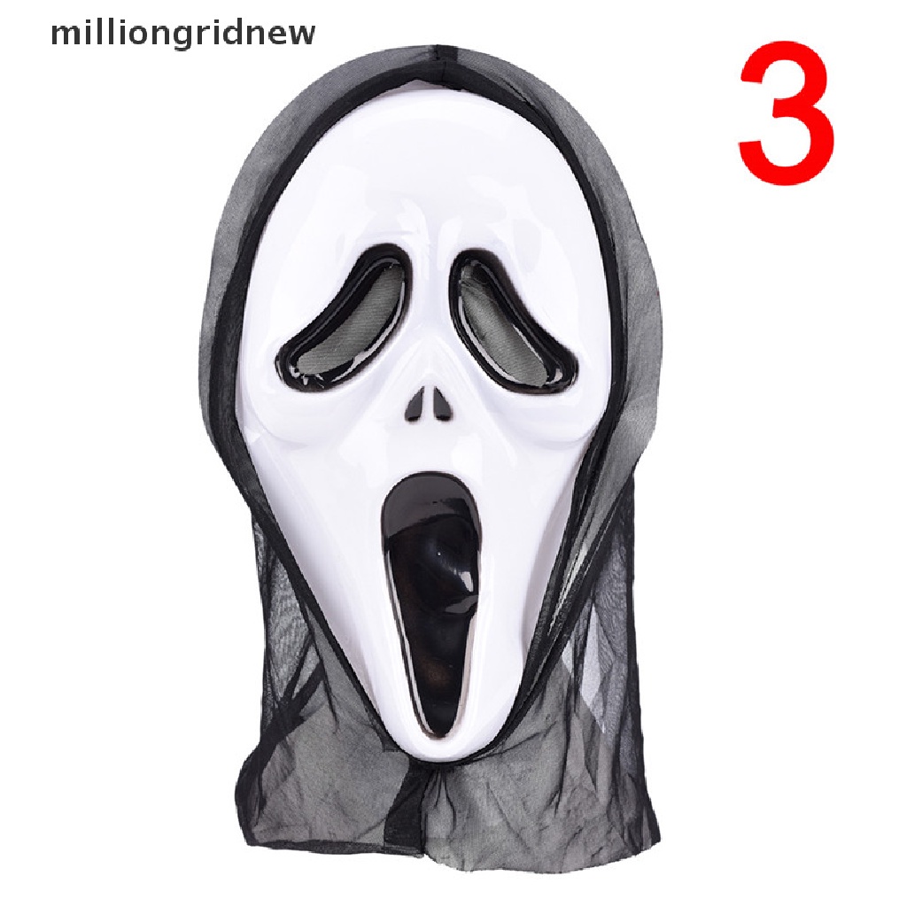 Mặt Nạ Hóa Trang Halloween Hình Ma Kem Đáng Sợ