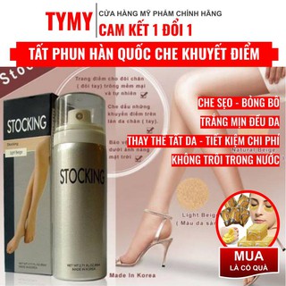 Tất phun thông minh Stocking che phủ chân cực mạnh, chống nước SPF 25+[CAO CẤP TOP 1 HÀN QUỐC]