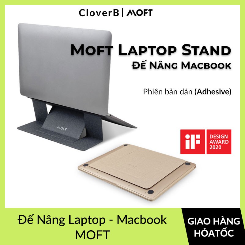 Đế Nâng Macbook Siêu Mỏng Moft Stand x DesignNest Siêu Nhẹ, Siêu Mỏng, 2 Góc Độ Điều Chỉnh Dùng Cho Laptop 11 - 16 inch