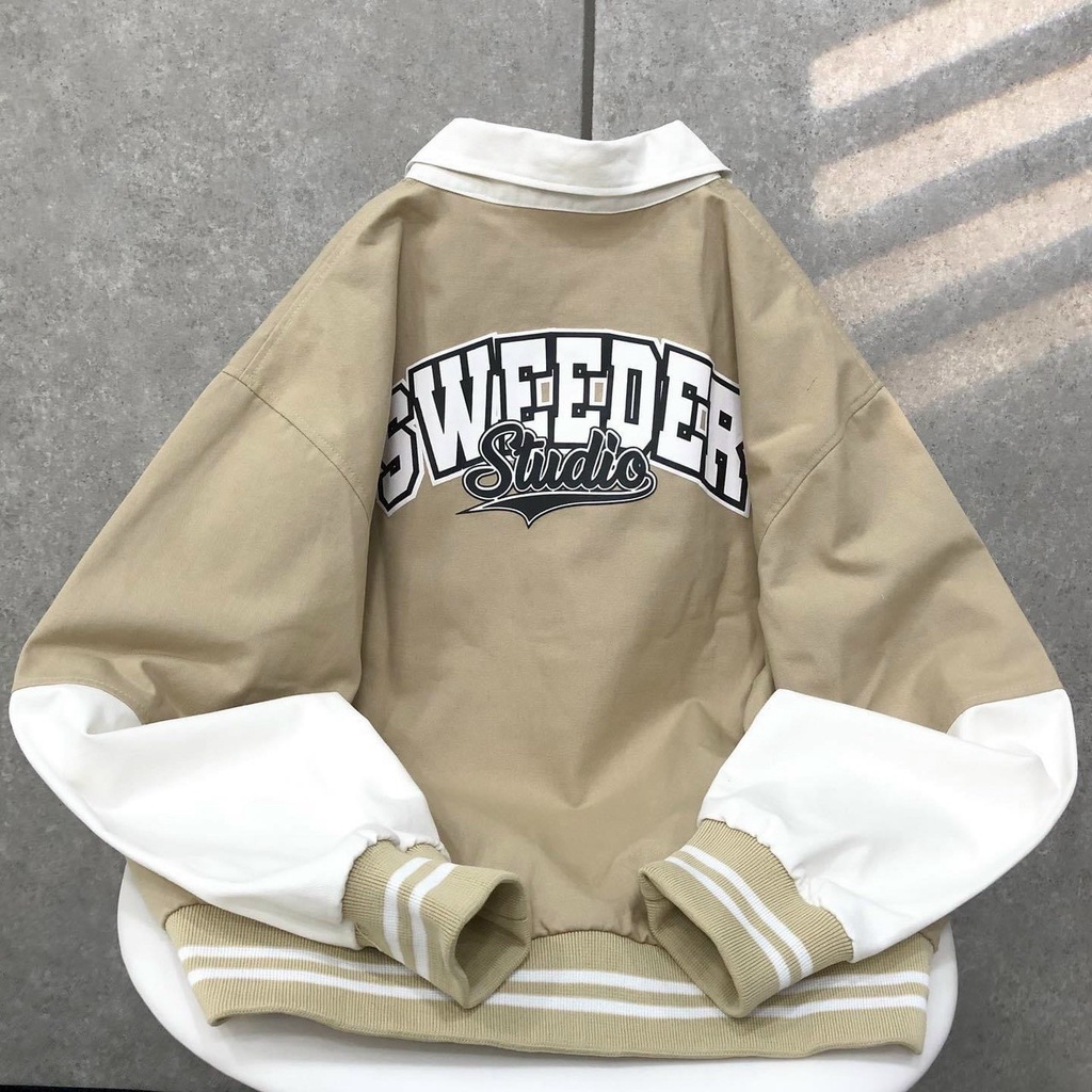 Áo khoác dù nam nữ unisex áo bomber ulzzang Hàn Quốc cổ bẻ phối màu SWERDER áo chống nắng street style 2 lớp cao cấp