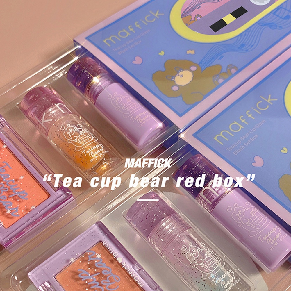 Bộ son môi và phấn má hồng hình ly trà sữa dễ thương JP2 | BigBuy360 - bigbuy360.vn