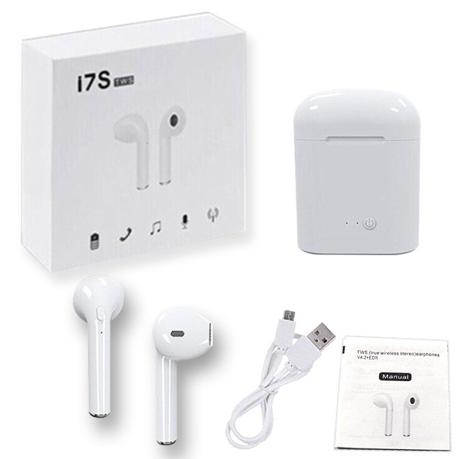 Bộ Tai Nghe Không Dây Bluetooth Mini I7s Tws Kèm Hộp Sạc Cho Iphone / Android / Airpods