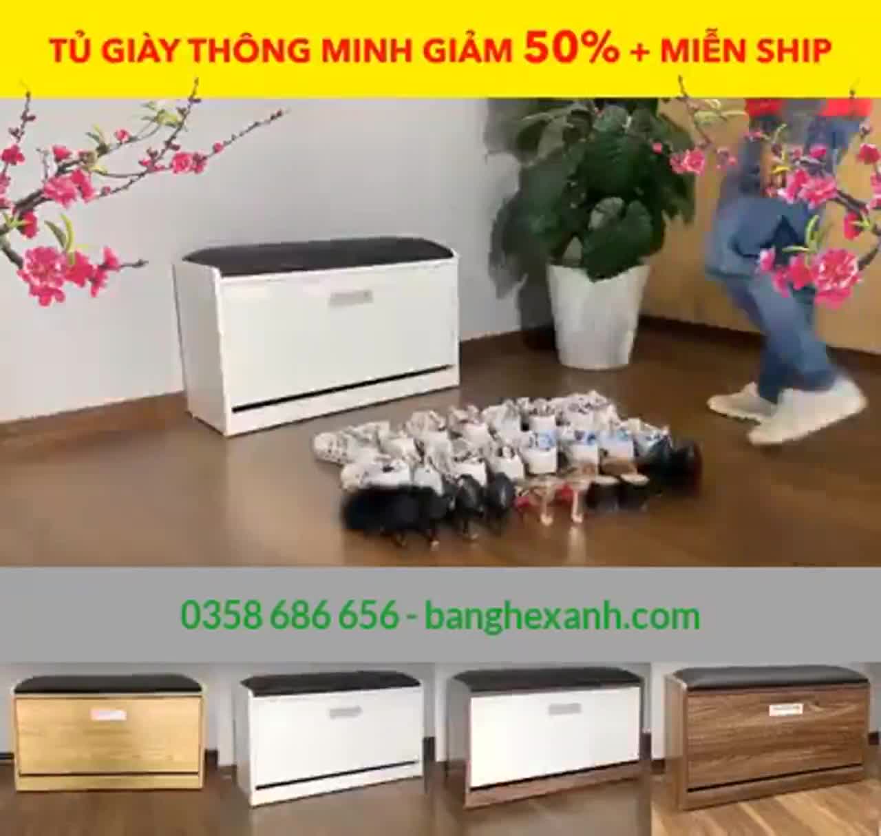 Tủ Giày 1 tầng Thông Minh - Hậu 9 ly-Lắp đặt sẵn | BigBuy360 - bigbuy360.vn