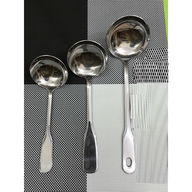 Muỗng canh inox , muôi múc canh inox hàng dày dặn chắc chắn, vá múc canh inox xịn REHANG