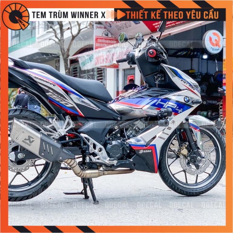 Tem trùm Winner X decal 3 lớp HP4 chrome cao cấp thiết kế theo yêu cầu