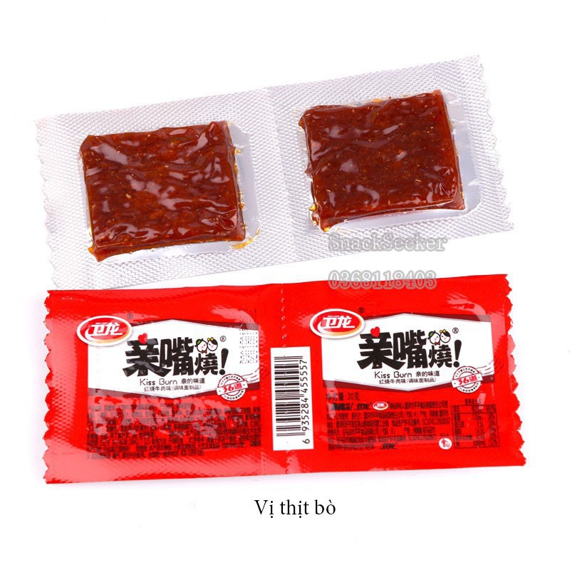 COMBO 2 TĂM CAY VUÔNG KISS BURN siêu ngon - SNACK SEEKER | BigBuy360 - bigbuy360.vn