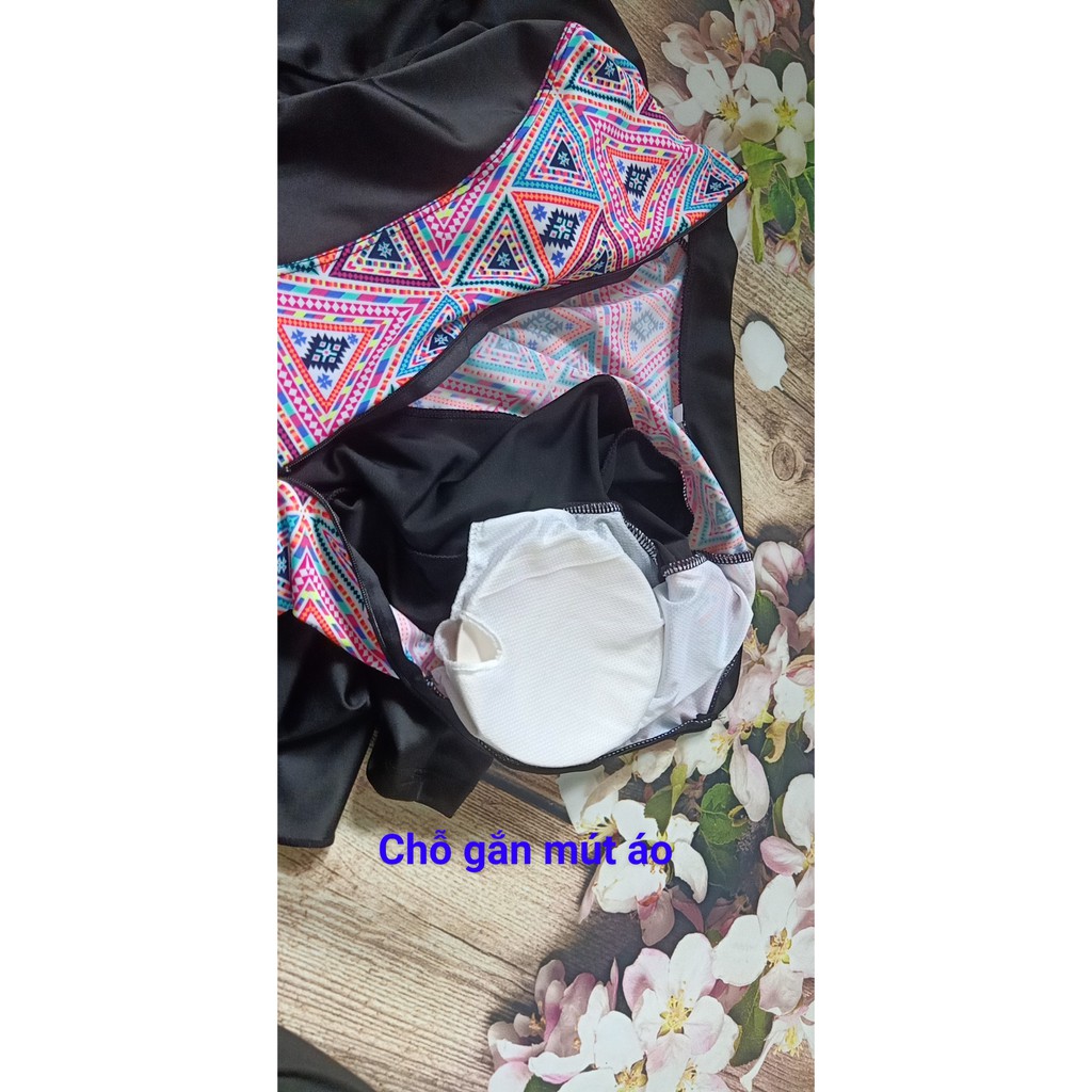 ĐỒ BƠI TAY DÀI NỮ CHỐNG NẮNG CÓ QUẦN VÁY RẤT TIỆN LỢI HỌA TIẾT XINH XẮN THỜI TRANG HÀNG CAO CẤP CHẤT VẢI BAO ĐẸP | BigBuy360 - bigbuy360.vn