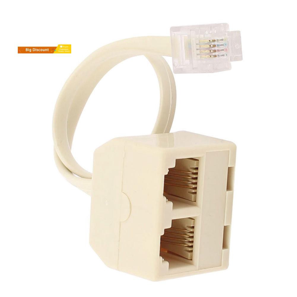 Đầu Chuyển Đổi RJ11 6P4C Male Sang Female 2 Chiều Cho Điện Thoại